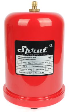 Розширювальний бак для опалення 1 літр Sprut VT 1