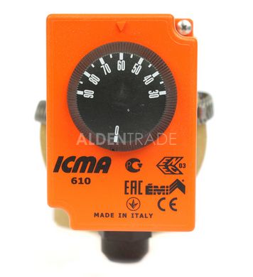 Накладной термостат 0 - 90°С Icma 610
