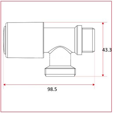 Вентиль для стиральной машины 1/2"х3/4" Itap 225