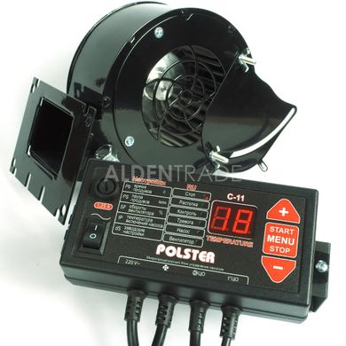 Контроллер котла Polster C 11 + вентилятор NWS 75 c диафрагмой