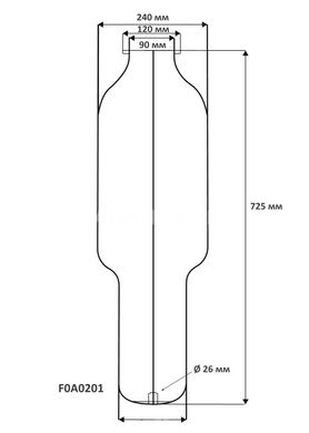 Мембрана для бака та гідроакумулятора 100-150 літрів Ø90мм прохідна SeFa