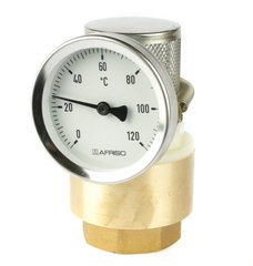Накладной биметаллический термометр Afriso Ath 63822 Ø63мм 0...120°C