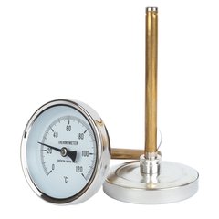 Биметаллический термометр SD174100 Ø63 0-120°C L-100мм