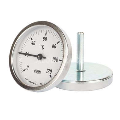 Термометр биметаллический Arthermo Ø80 0...120°C L-45мм