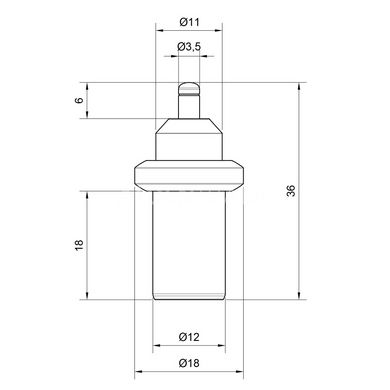 Термічний елемент 60°C для клапанів Icma 131-133