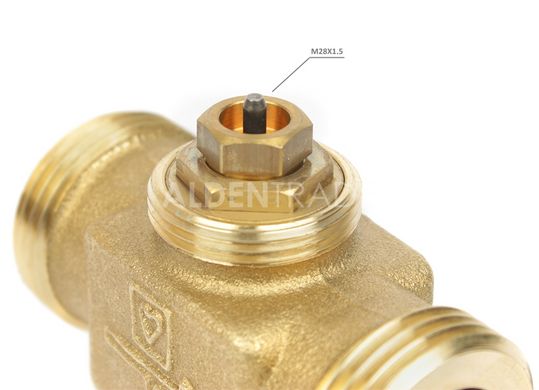 Трехходовой распределительный клапан с термоголовкой Herz Calis TS RD DN20 1" 20-50°C
