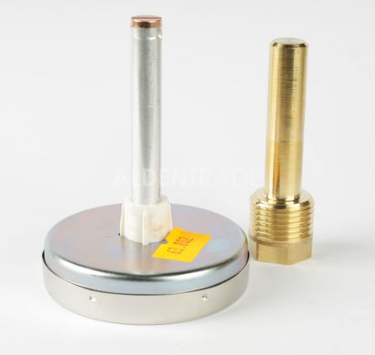 Термометр біметалевий з гільзою Ø63 0...120°C L-68мм Afriso BiTh 63/68