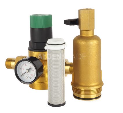Мембранний редуктор тиску з фільтром для гарячої води 1 - 6 бар 1/2" SD Forte
