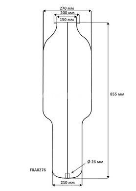 Мембрана для бака та гідроакумулятора 150-200 літрів Ø150мм прохідна SeFa