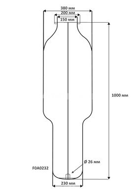 Мембрана для бака та гідроакумулятора 200-300 літрів Ø150мм прохідна SeFa